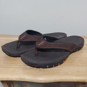 Hobibear Men's Comfort Flip-Flop Sandals - Size 12 - Arch Support & Non-Slip